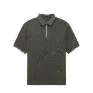 cashmere polo T-shirt 1/4 zip lightweight