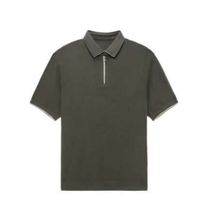 mens Sweaters customized 1/4 zip polo T shirt 100 cashmere lightweight summer sweaters