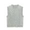 Summer sleeveless sweaters ripped crochet distressed mens Sweaters factory Ainear-clothing