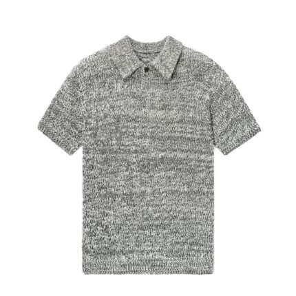 Weave 1 button polo T-shirt crochet styles from mens Sweaters supplier Ainear-clothing