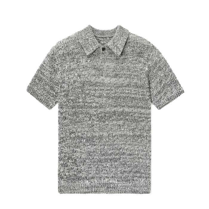 Weave 1 button polo T-shirt crochet styles from mens Sweaters supplier Ainear-clothing