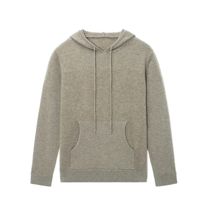 cashmere hooded 1/4 basic