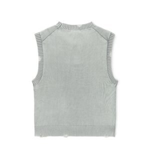 cotton vest crochet distressed