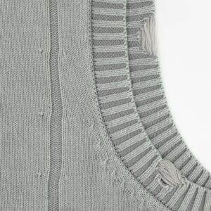 cotton vest crochet distressed