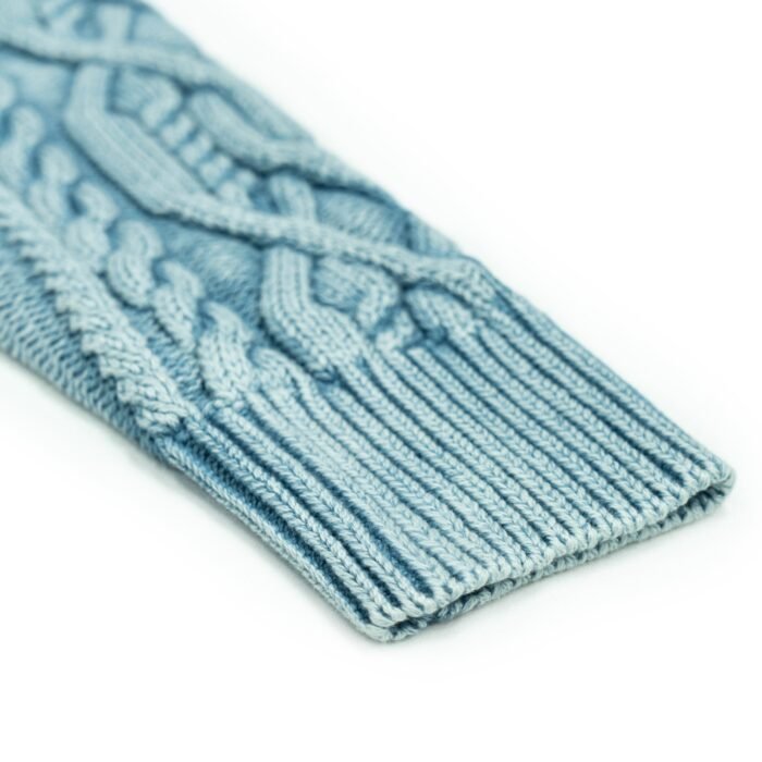 mens Sweaters wholesale acid wash cable Sweater jacquard cable 100 cotton Ainear-clothing