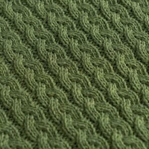 cotton Vest cable striped pocket