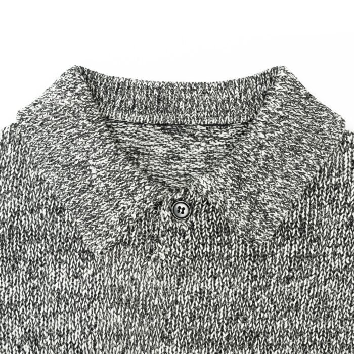 Weave 1 button polo T-shirt crochet styles from mens Sweaters supplier Ainear-clothing