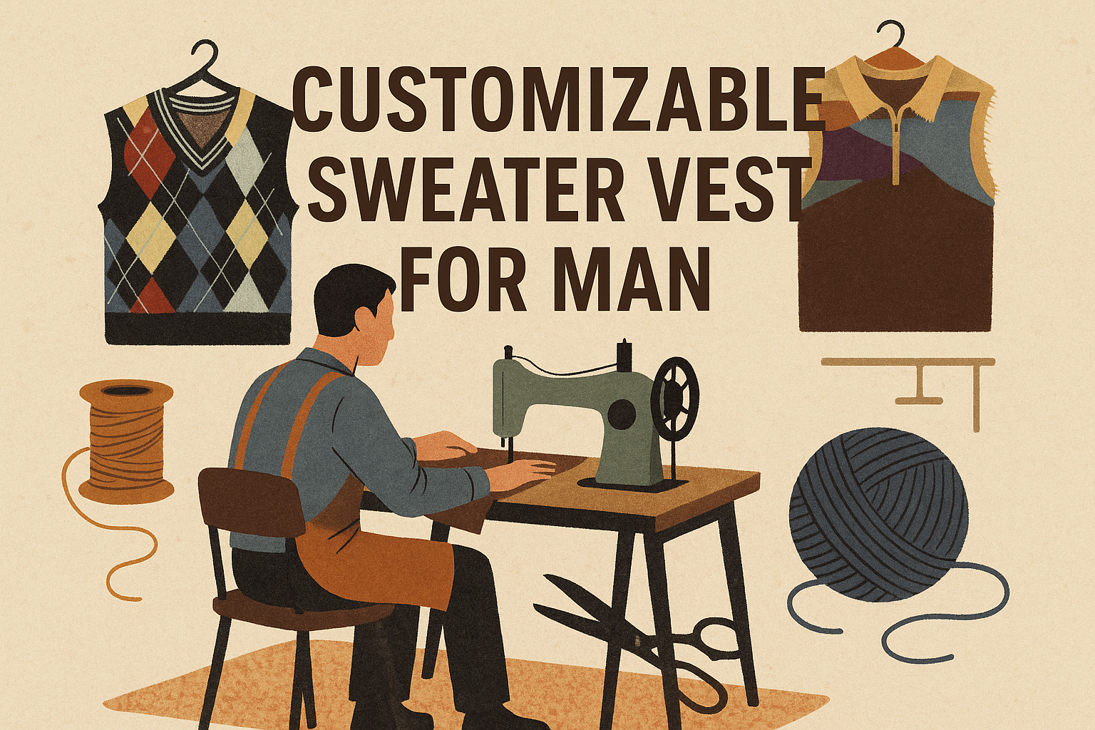 Customizable OEM Sweater Vest For Man Customizable OEM Sweater Vest For Man