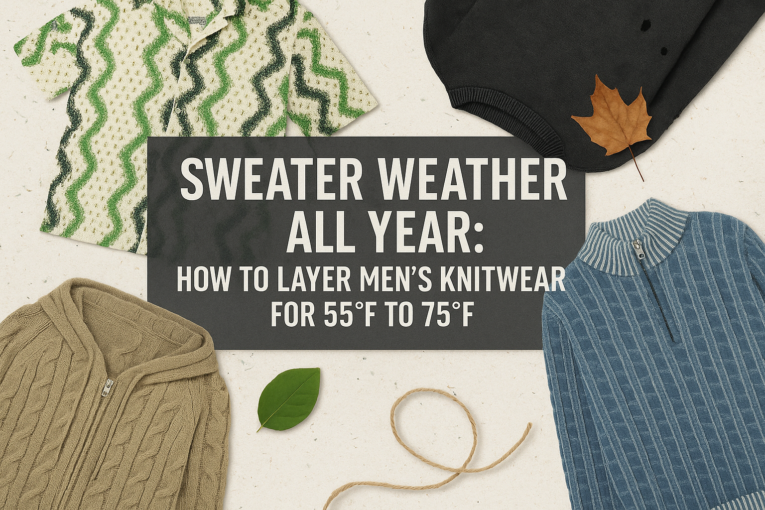 Sweater Weather All Year How To Layer Men's Knitwear For 55°F To 75°F Sweater Weather All Year How To Layer Men's Knitwear For 55°F To 75°F