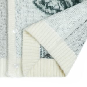 Mohair Cardigan Wholesale Butterfly Jacquard