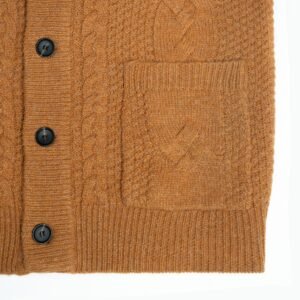 Bulk Cable Knit Cardigan for Men