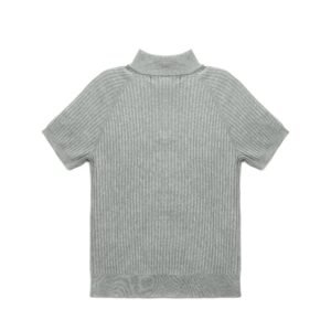 Short Sleeve Mock Neck Pullover