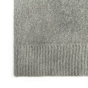 Fuzzy Pullover Hoodie with Woven Lettering for Men