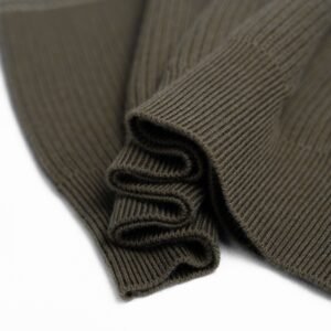 Men's Half-Zip Sweater with Striped Gradient Pattern