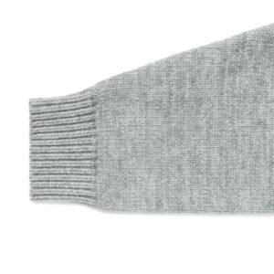 Gray Pullover Hoodie with Smiley Face Patch for Men