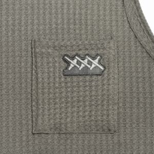 Men's Waffle Knit Tank Top with Pocket