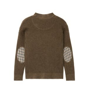 Men's Open-Front Draped Cardigan Textured Knit