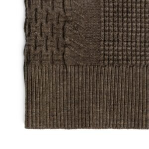 Men's Open-Front Draped Cardigan Textured Knit