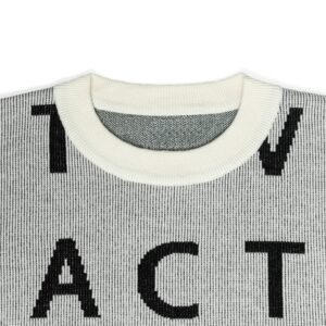 Men's Graphic Crew Neck Sweater Letters Pattern