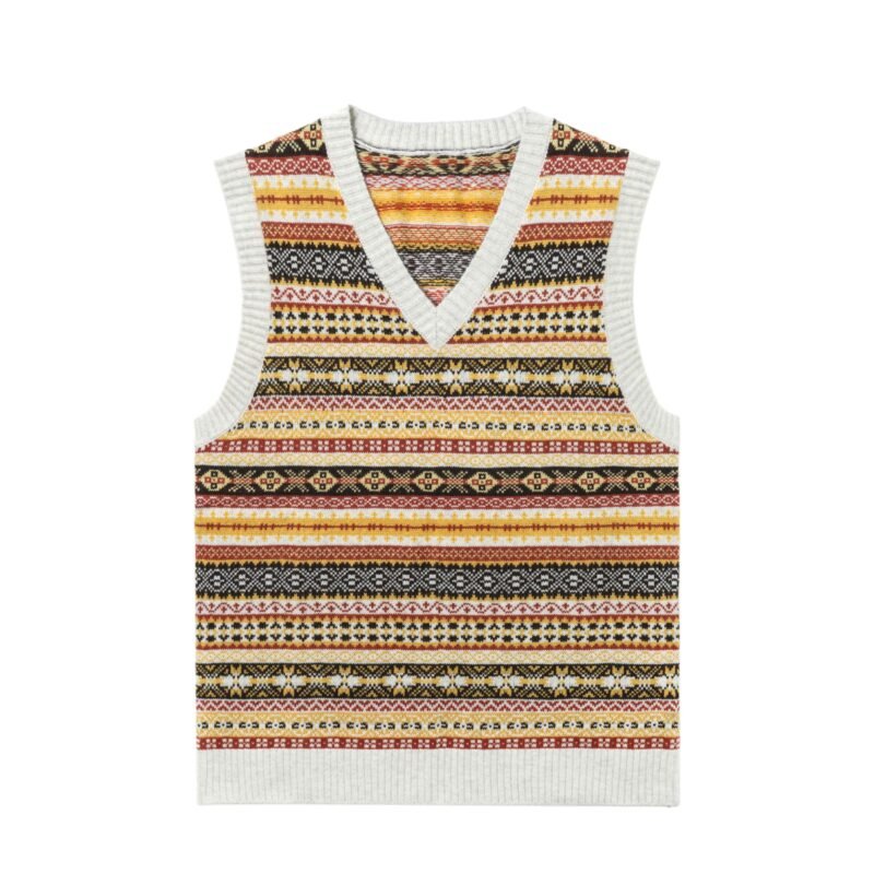 Men Textured Knit Polo Shirt with Stripes