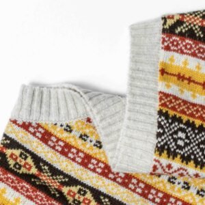 Men Textured Knit Polo Shirt with Stripes