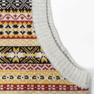 Men Textured Knit Polo Shirt with Stripes