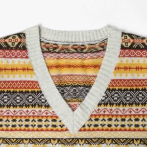 Men Textured Knit Polo Shirt with Stripes