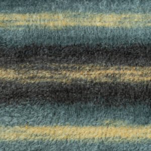 Men's Fuzzy Striped Polo Sweater - Cashmere Blend Jumper