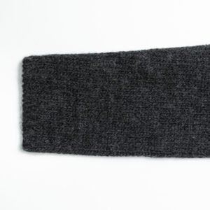 Men's Mohair Blend Cardigan with Collar - Fuzzy Dark Grey