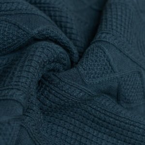 Men's Cotton Knit Track Jacket - Sporty Color Block Full-Zip